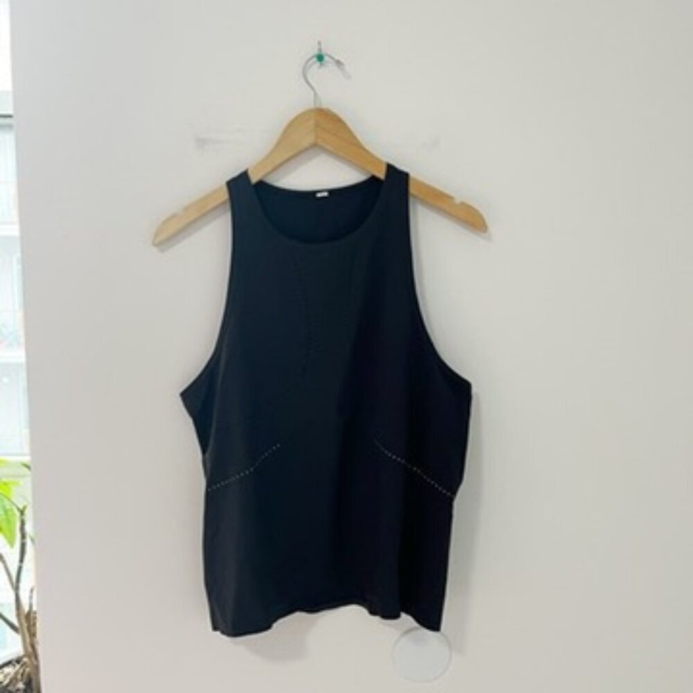 Lululemon Black Open Cutout Back Workout Tank